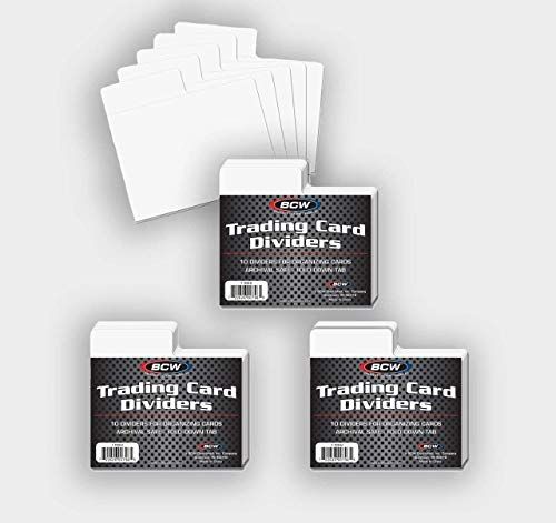 Trading Card Dividers 10 per Pack - Horizontal