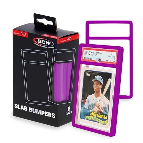 Card Slab Bumpers Purple - 6 Bumpers per Pack