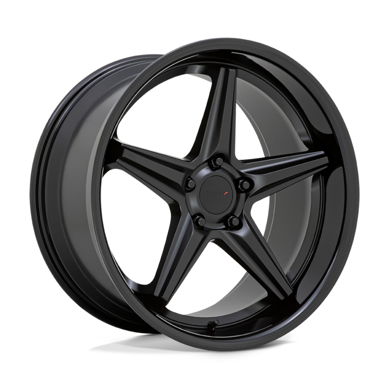 TSW Launch Wheel – 20x10 – 5x115 – +15 Offset – Matte Black Gloss Black Lip