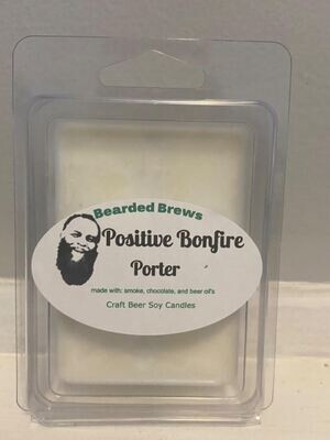 Positive Bonfire Porter Soy Craft Beer Wax Melts Positive Bonfire Porter Soy Craft Beer Wax Melts