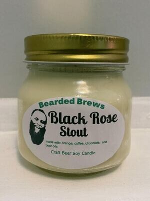Black Rose Stout Soy Craft Beer Candle (8 oz) Black Rose Stout Soy Craft Beer Candle (8 oz)
