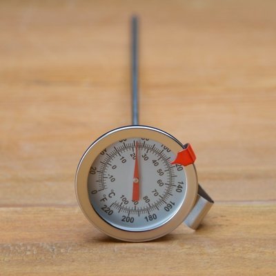 Metal Thermometer w/ Stem & Clip