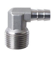 Stainless Elbow Barb - 3/8 in. x 1/2 in. MPT