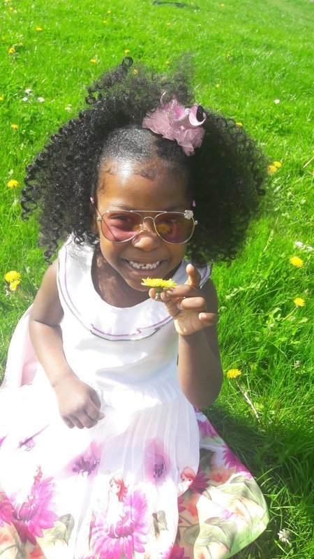 Girls Purple Sunflower Dress