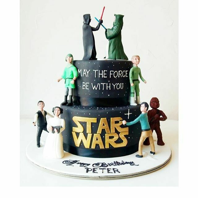 Star Wars Theme  2 Tier Cake