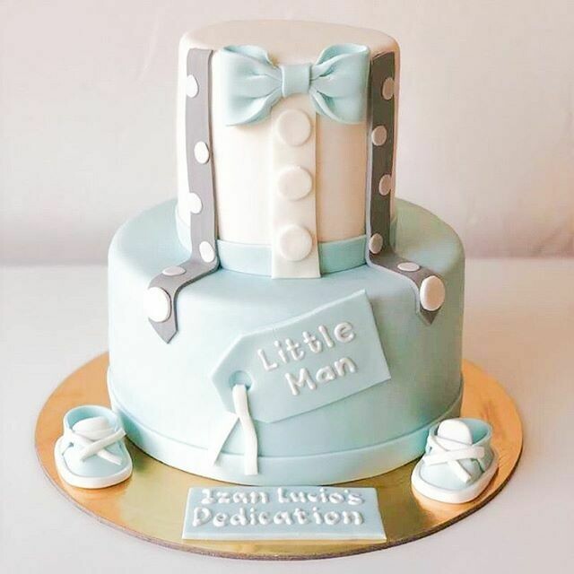 2 tier Baby Dedication Cake