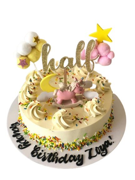 Cream Cake with Toy