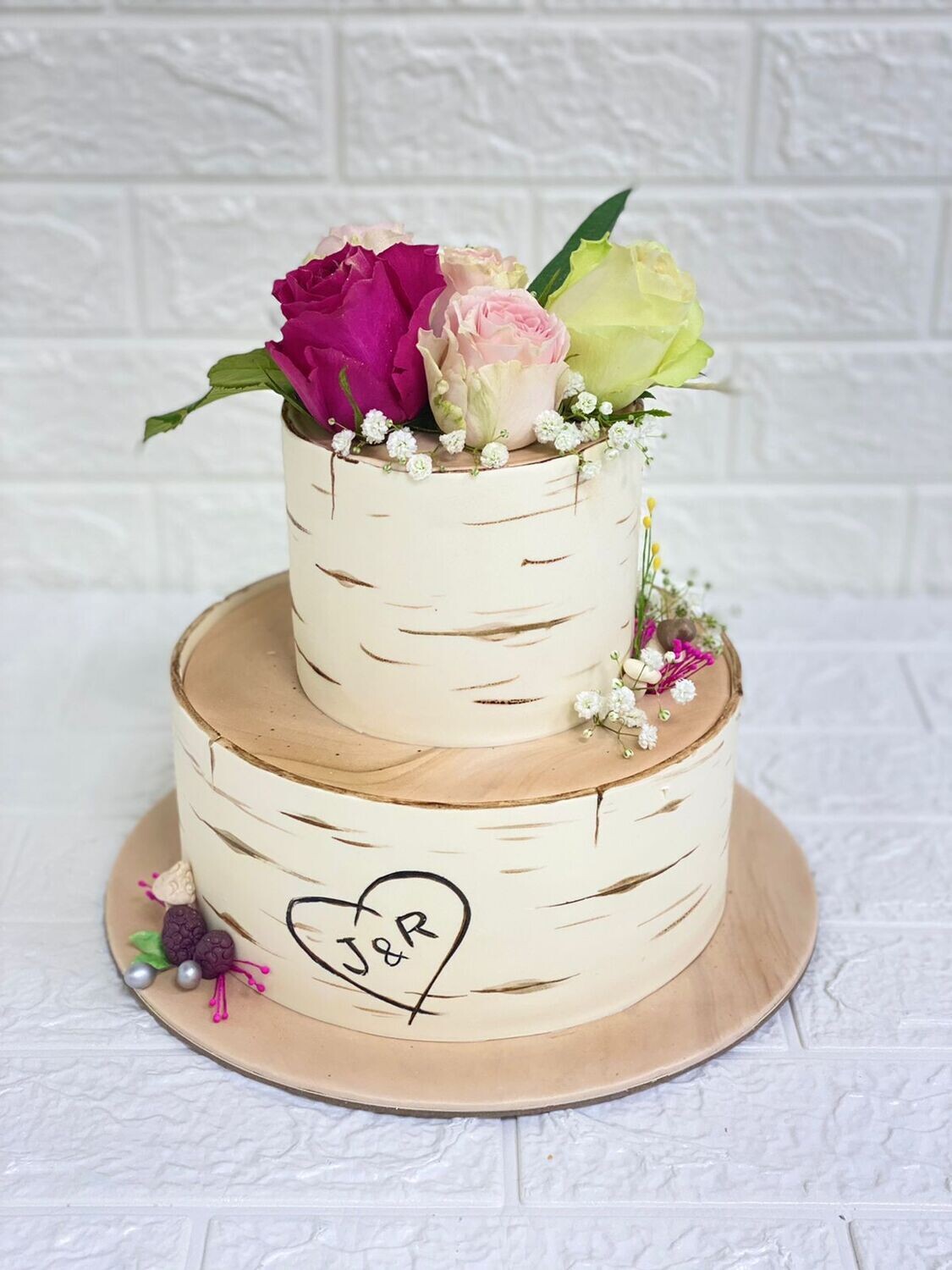 Rustic Theme Wedding cake