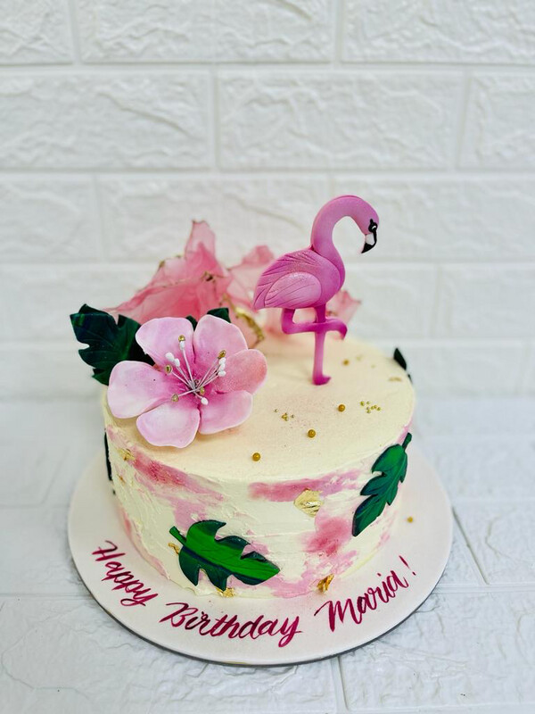 Standing Flamingo Cake