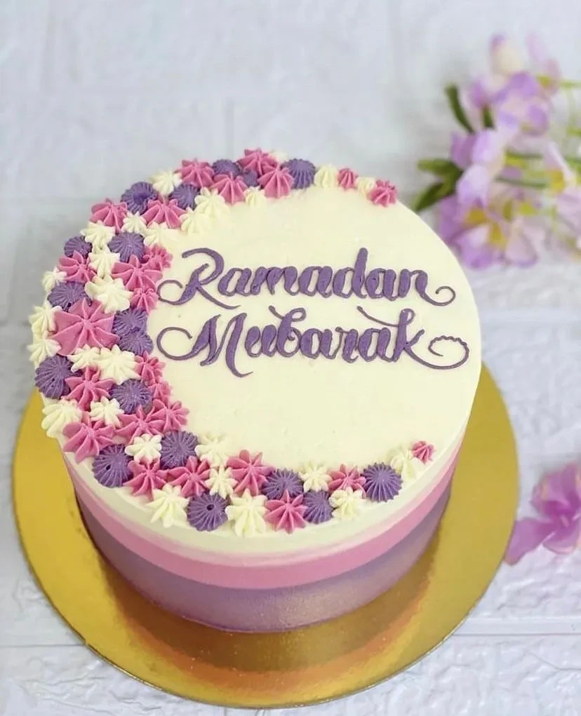 Ramadan Special Cream Cake - Pink