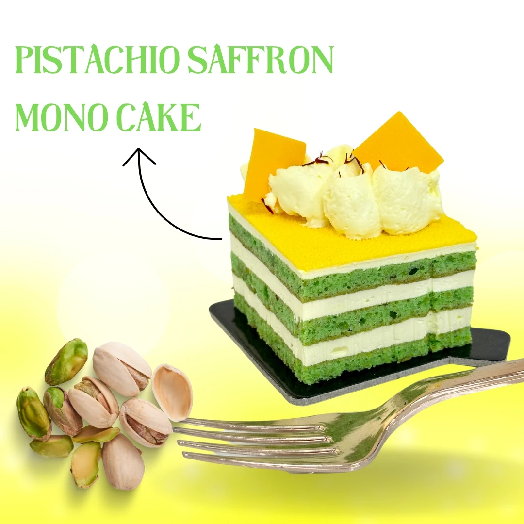 Pistachio Saffron Mono Cake ( Preorder)