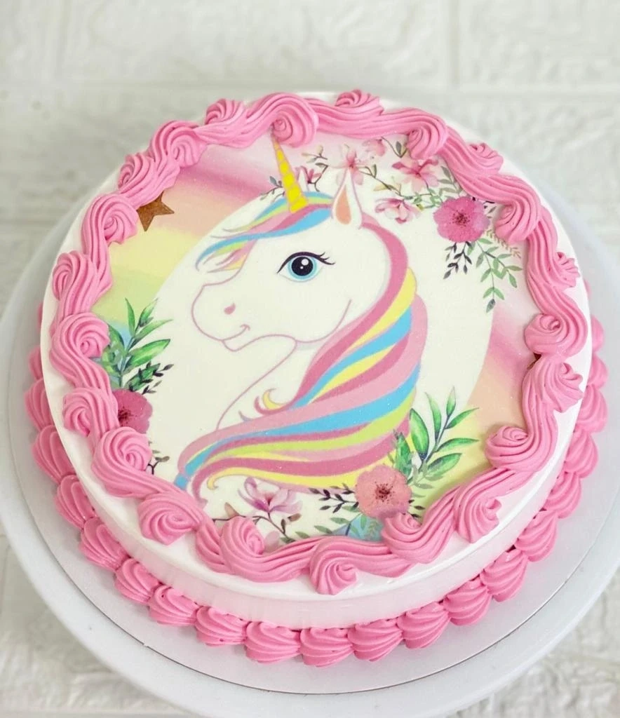 Unicorn Print Cake
