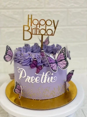 Butterfly Fresh Cream Cake
