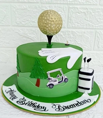 Golf Enthusiast Cake