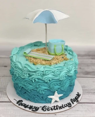 Beach Lover Cake - Buttercream