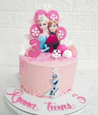 Frozen Theme Buttercream Cake