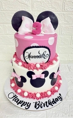 Minnie Mouse 2 Tier Cake