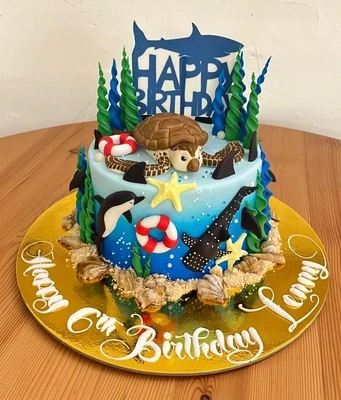 Under the Sea theme cake