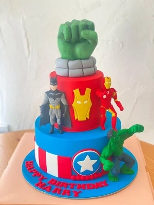 Avengers/Super hero's Theme Cake