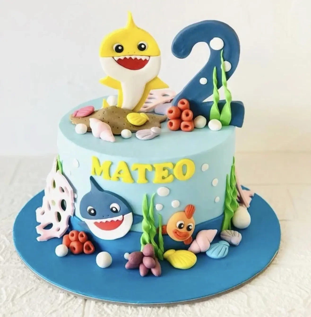 Baby shark Cake - Blue