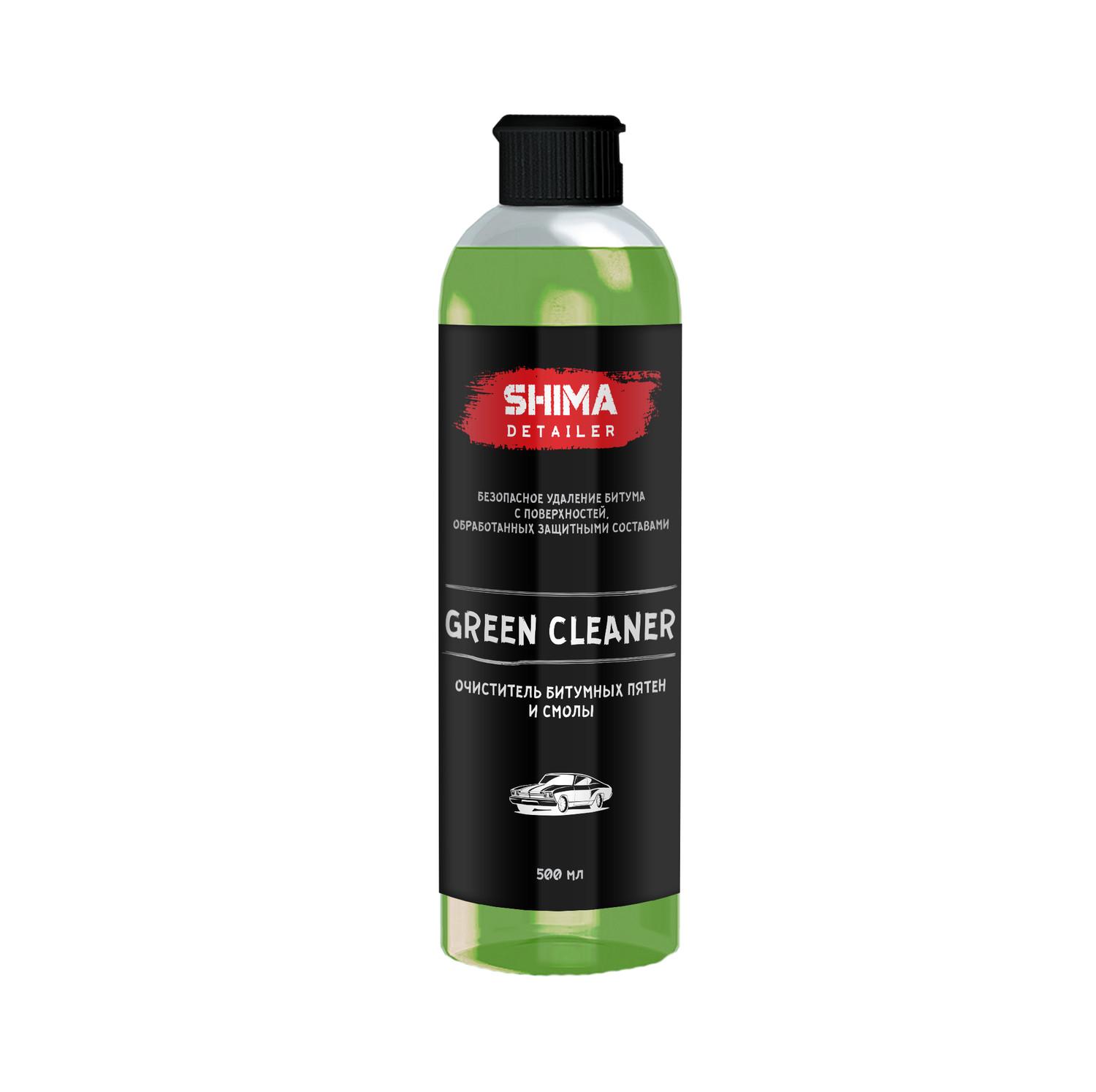 Очиститель битумных пятен и смолы SHIMA DETAILER GREEN CLEANER (500мл)
