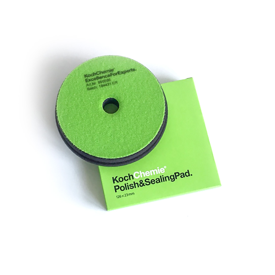 Полировальный круг очень мягкий финишный зеленый Koch Chemie POLISH & SEALING PAD, 126мм