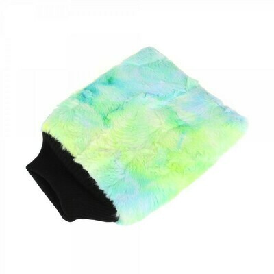 Рукавица для мойки кузова плюшевая особо-мягкая (20x25см) PURESTAR Color-pop wash mitt, зеленая
