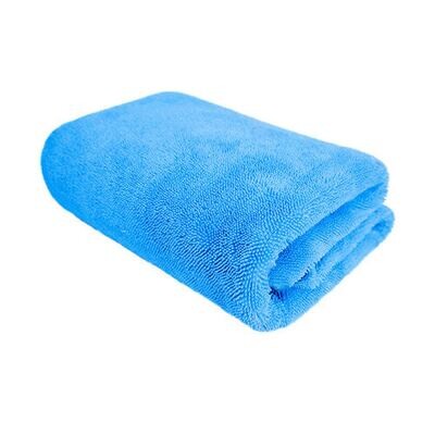 Полотенце для сушки мягкое микрофибровое профессиональное голубое PURESTAR TWIST DRYING TOWEL BLUE, 70х90см