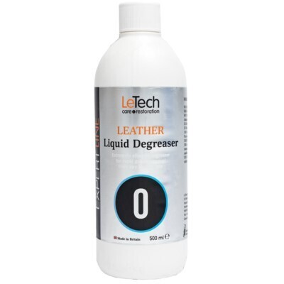 Очиститель кожи автомобиля обезжириватель LeTech Leather Liquid Degreaser, 500мл