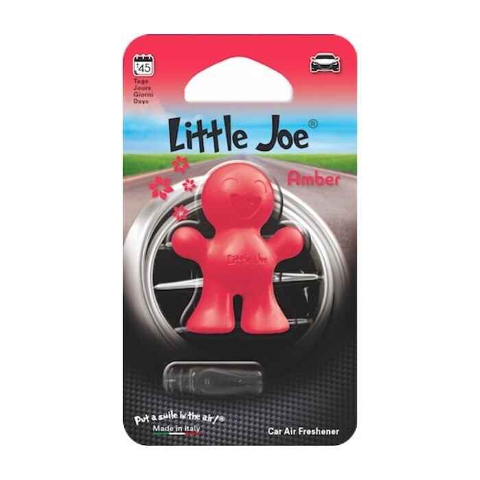 Ароматизатор для автомобиля в дефлектор улыбающийся человечек Little Joe Classic Amber, Амбра