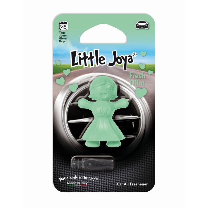 Ароматизатор для автомобиля в дефлектор улыбающаяся девочка Little Joya Fresh Mint, Свежая мята