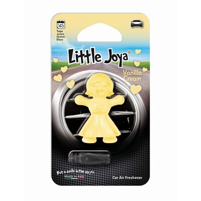 Ароматизатор для автомобиля в дефлектор улыбающаяся девочка Little Joya Vanilla Cream, Ваниль