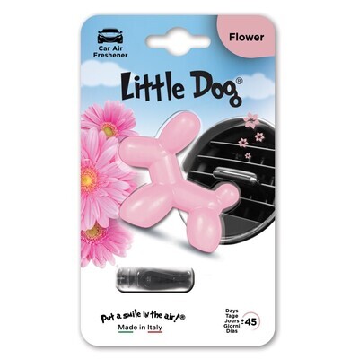 Ароматизатор для автомобиля на дефлектор маленькая собака Little Dog Flower, Цветочный