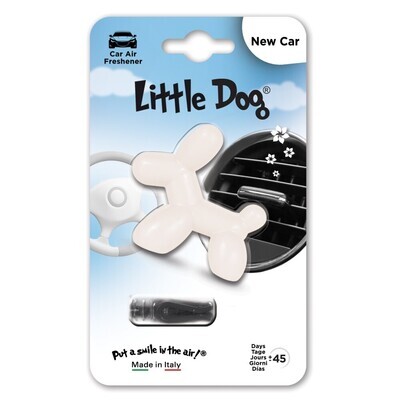 Ароматизатор для автомобиля на дефлектор маленькая собака Little Dog New Car, Новая машина