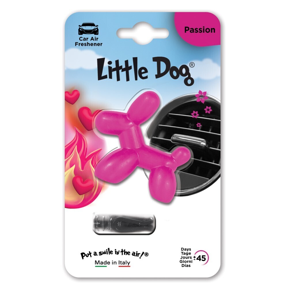 Ароматизатор для автомобиля на дефлектор маленькая собака Little Dog Passion, Страсть