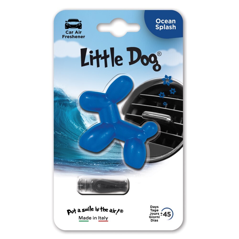 Ароматизатор для автомобиля на дефлектор маленькая собака Little Dog Ocean, Океанский бриз