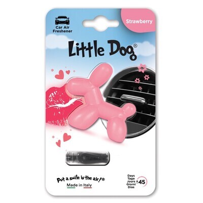 Ароматизатор для автомобиля на дефлектор маленькая собака Little Dog Strawberry, Клубника