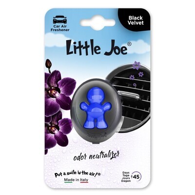 Ароматизатор мембранный в дефлектор улыбающийся человечек Little Joe Membrane Black Velvet, Черный бархат