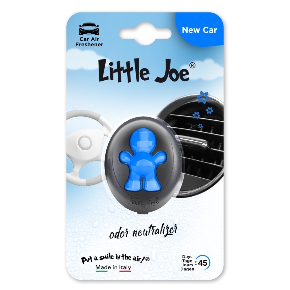 Ароматизатор мембранный в дефлектор улыбающийся человечек Little Joe Membrane New Car, Новая машина