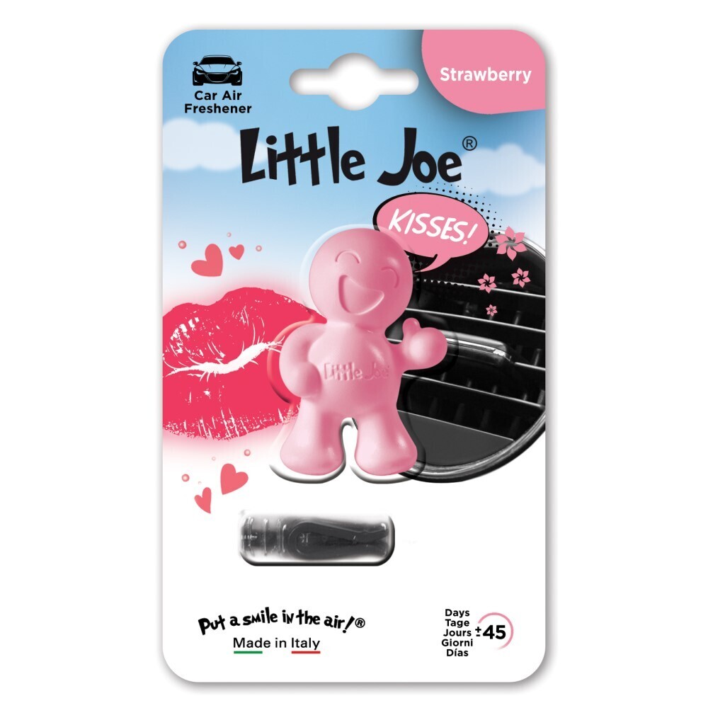 Ароматизатор в дефлектор улыбающийся человечек Little Joe OK Strawberry, Клубника