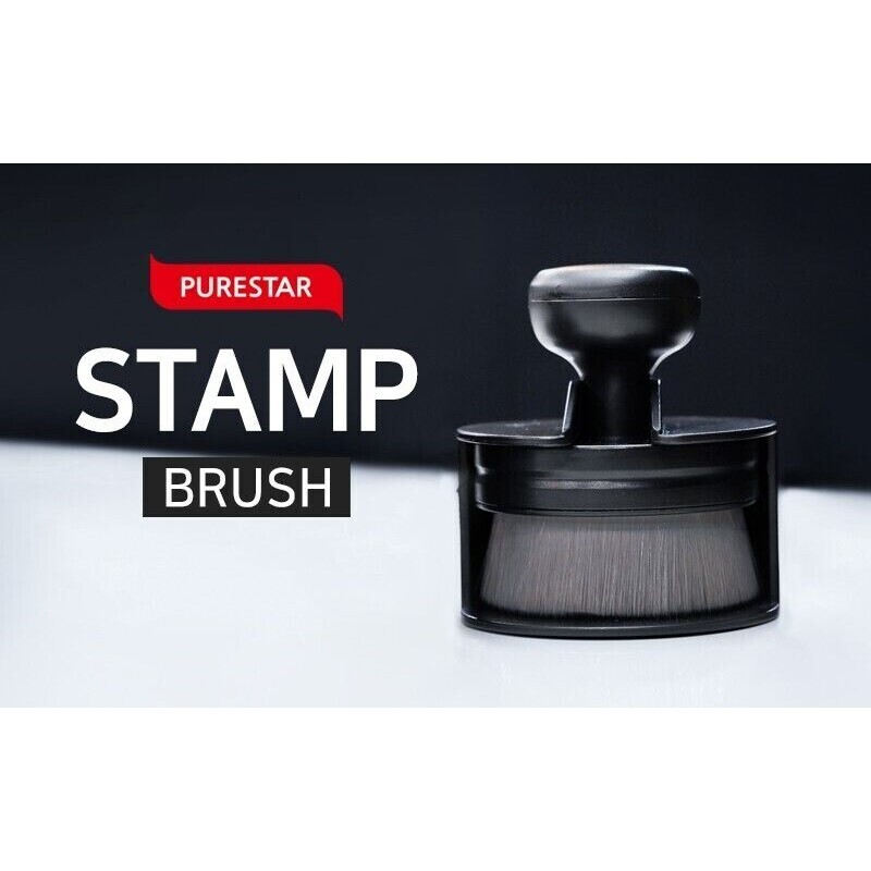 Щетка для шин и резины в пластиковом чехле черная PURESTAR Stamp brush