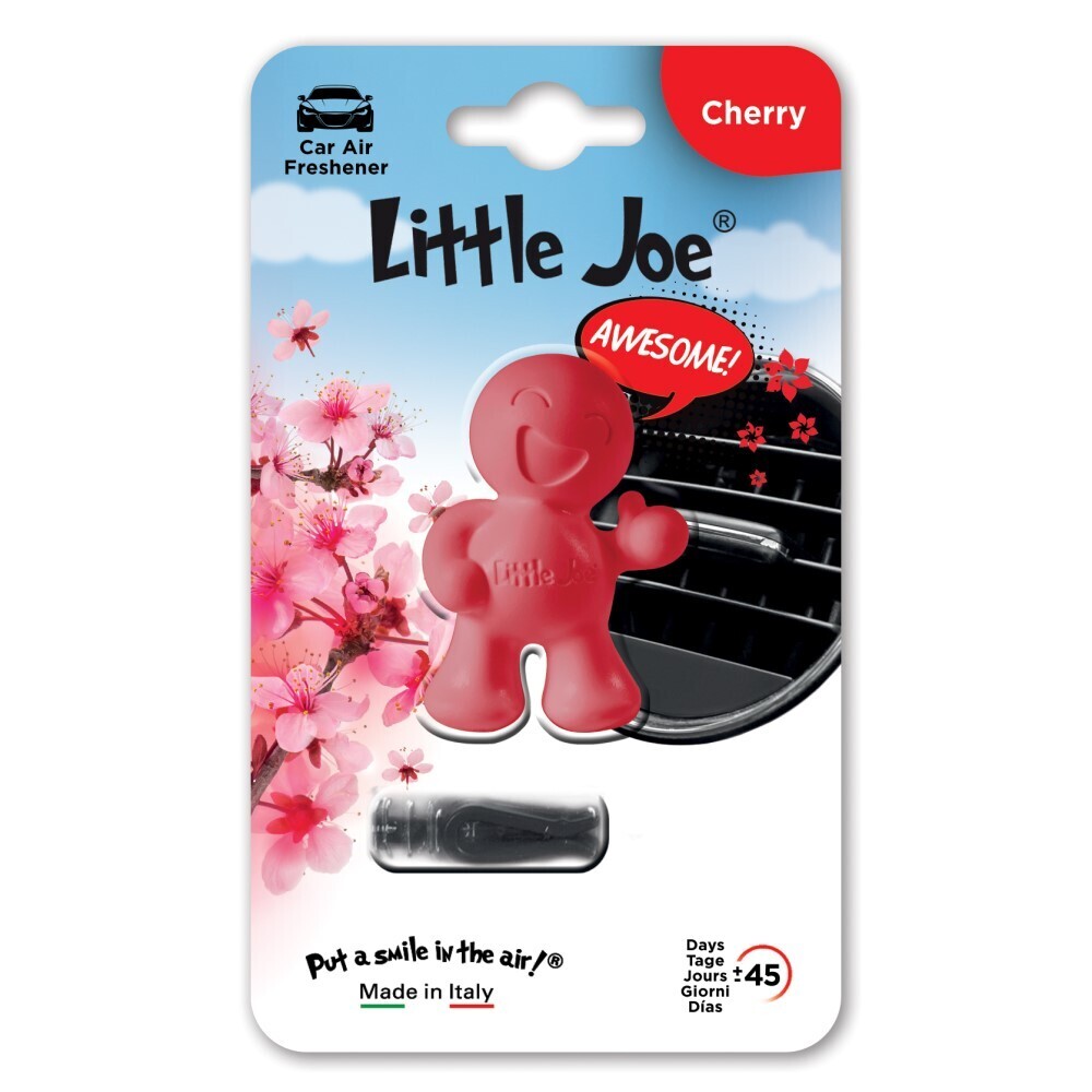 Ароматизатор в дефлектор улыбающийся человечек Little Joe ОК Crazy Cherry, Дикая вишня