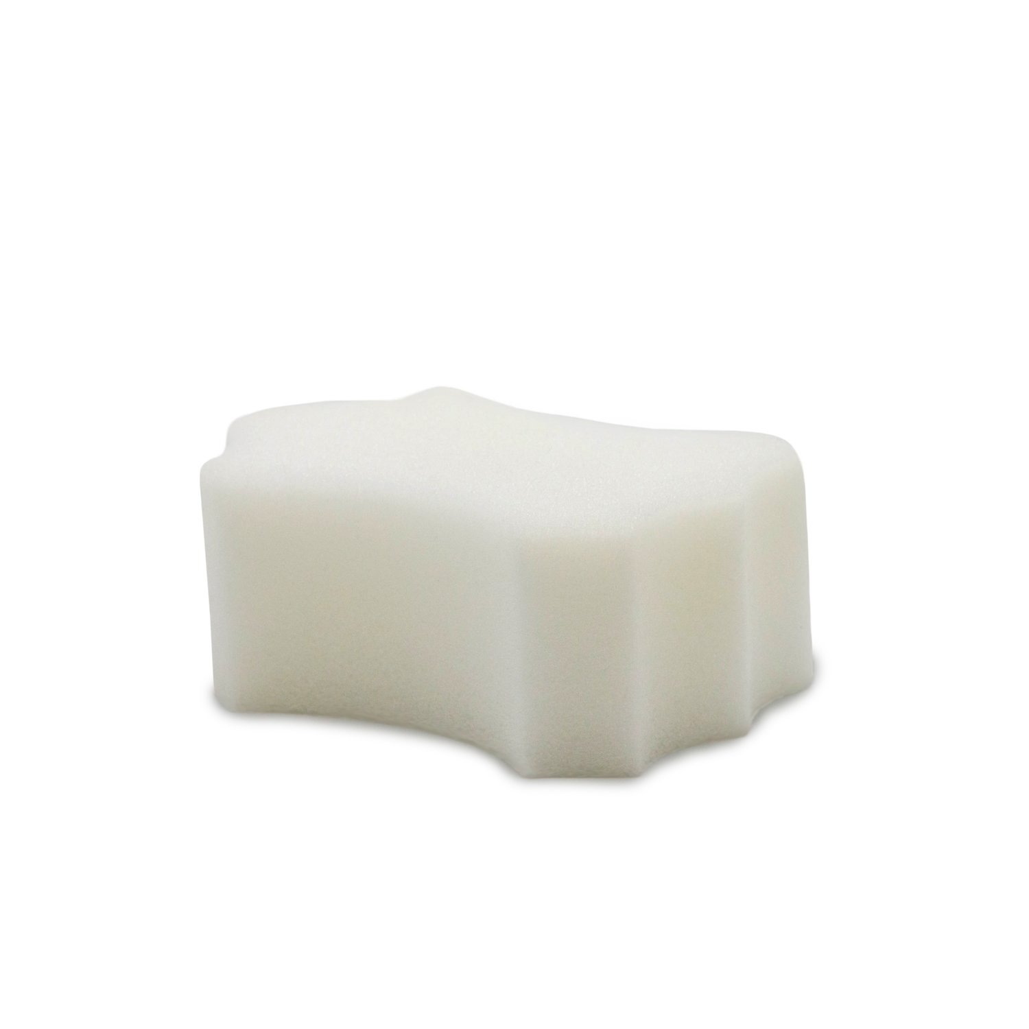 Губка поролоновая для чистки кожи белая LeTech Application Sponge, 9х6х3см