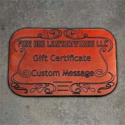 Customized Leather Gift Cards