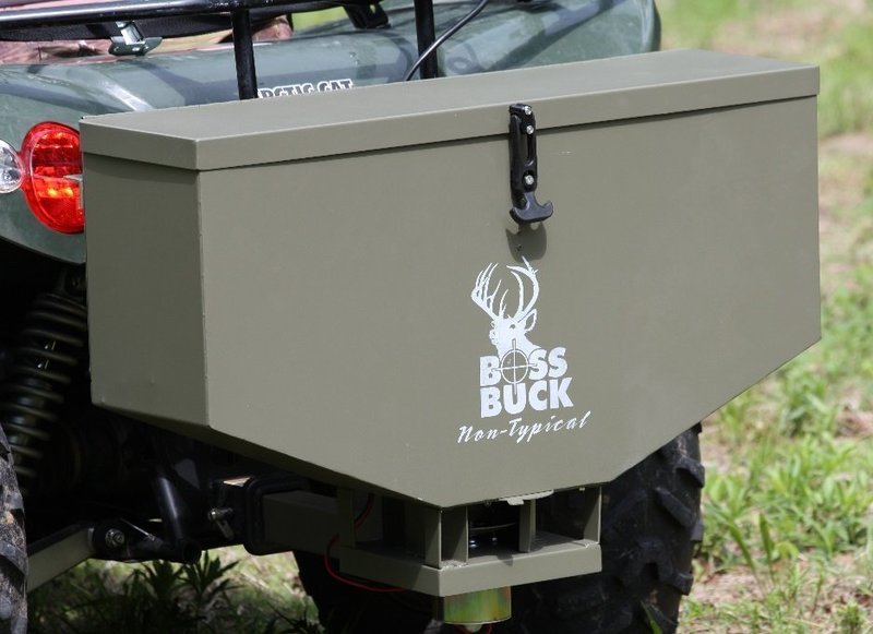 Boss Buck Inc. - ATV 100 Pound Seeder/Spreader System (includes adapter and remote)