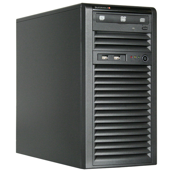 SuperMicro SuperChassis 731i-300B, Mini Tower, Suits Micro ATX MB, 2 x Front USB 2.0, 2 x 5.25&#39; HDD bays, 4 x 3.5&#39; HDD Bays, No PSU, Black