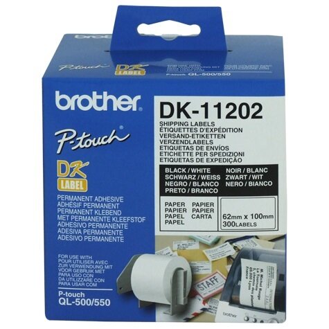 White Shipping/Name Badge Labe 62mmX100mm,300 labe per roll
