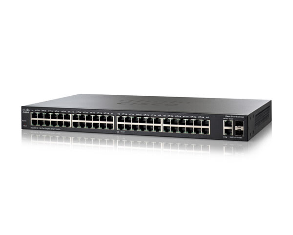 Cisco 50-port Gigabit + 2 x Combo SFP 1U Rackmountable L2 Smart Switch