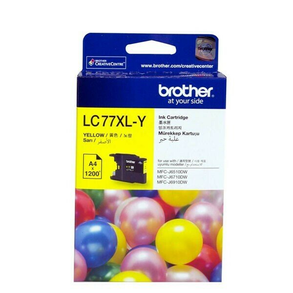Brother LC77XL Yellow Ink Cart