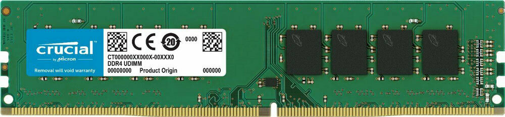Crucial 16GB (1x16GB) DDR4 UDIMM 2400MHz